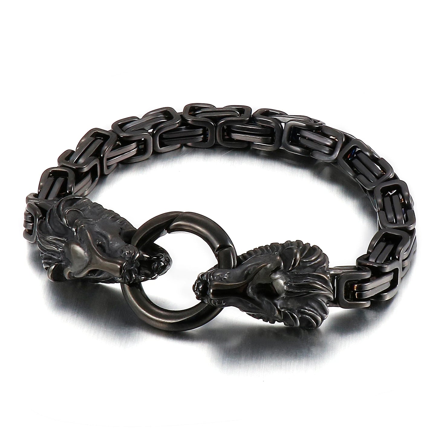 KALEN Domineering Lion Bracelet Stainless Steel Men's Bracelet