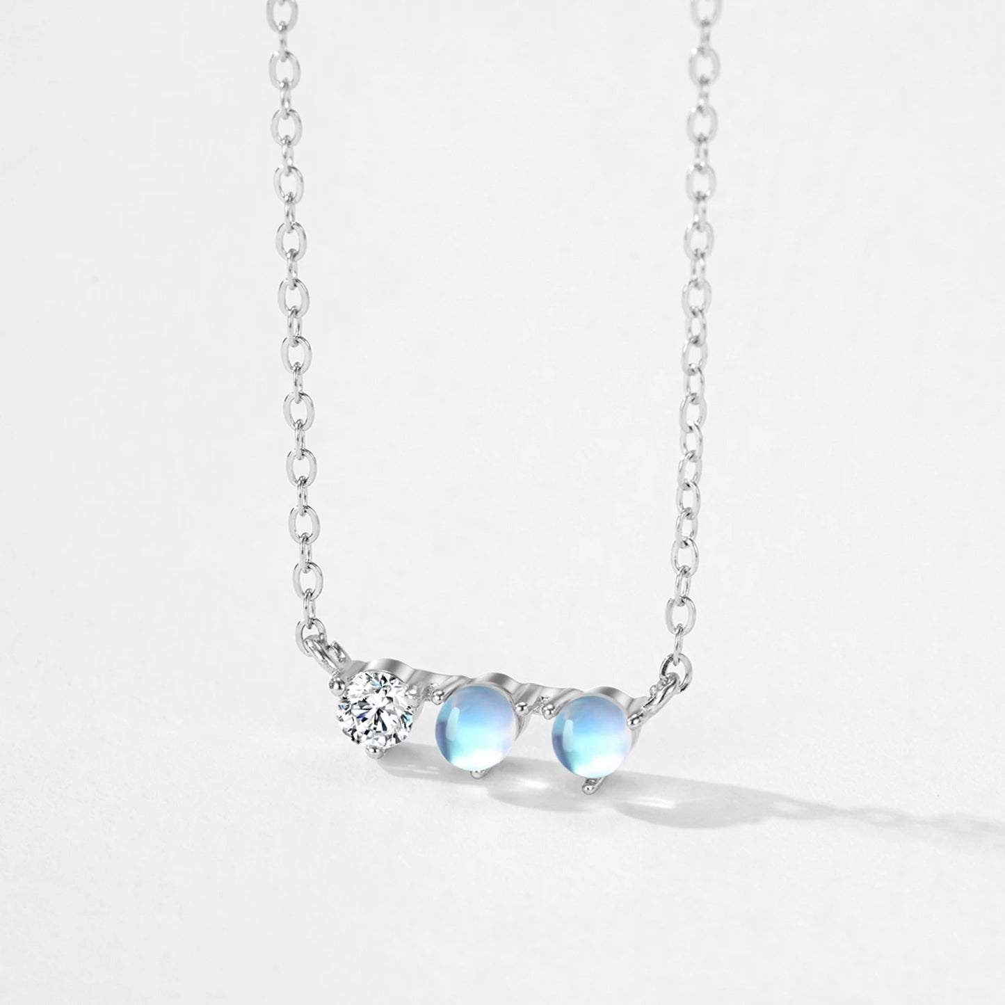 Ailmay Elegant 925 Sterling Silver Pendant Necklace Earring Set For Women Holiday Anniversary Jewelry