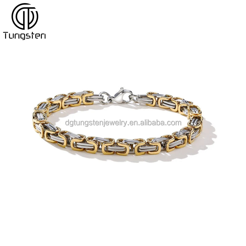 REBEL VIKING Byzantine Chain Bracelet – 6mm Stainless Steel