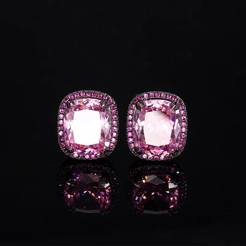 Gemfiori New Hot Selling Jewelry Brass Gold-plated Simulation Bird's Nest Cut Dried Rose Black Gold High-end Set for Women