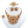 Zhuerrui High-end Accessories Gold Jewelry Sets Cheap Hollow Out Necklace Jewelry Set Beautiful Valentine's Day Gifts HC23247