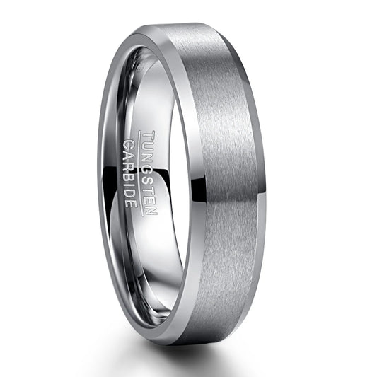 NEWLiFE REBEL Outline View 6mm Ring in Tungsten