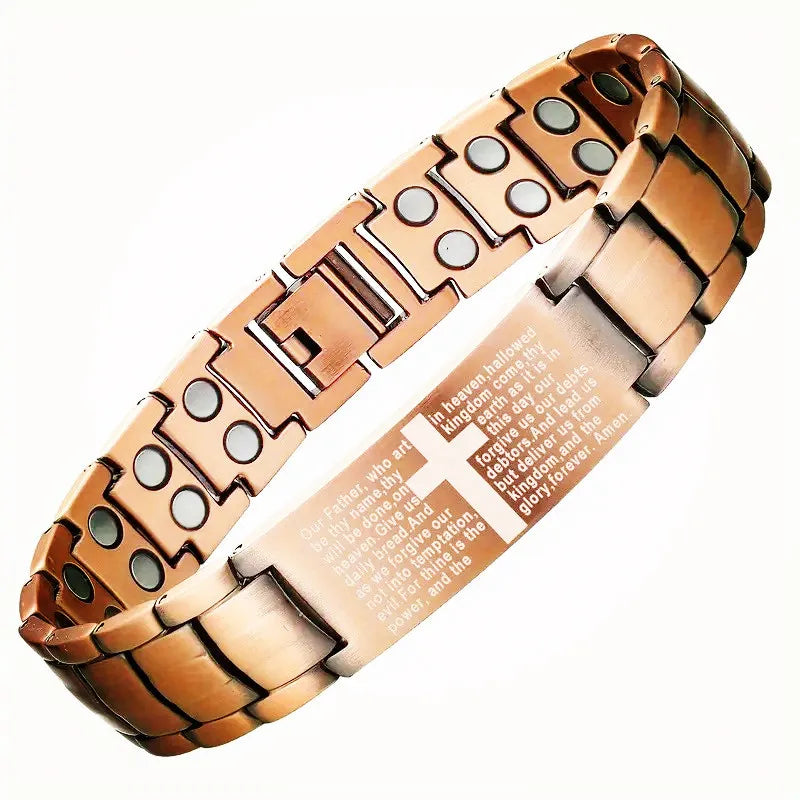 Fashion Magnetic Bracelet Elegant Alloy Double-Row Strong Magnets Magnetic Jewelry Bracelets for Women and Men