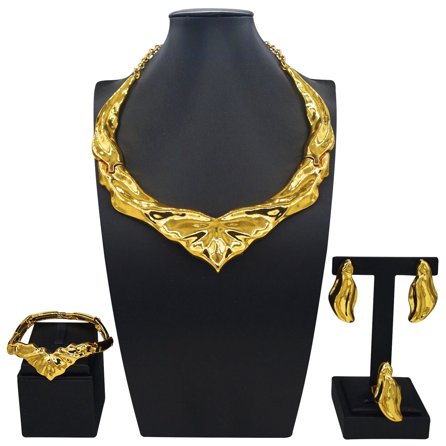 Zhuerrui Italiano Gold Designs Women Jewellery Set Party Fine Costume Jewelry Set Luxury Big Necklace Jewellery SetX0006830