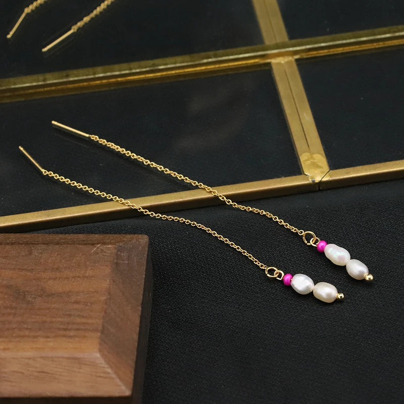 New Jewelry Yiwu Wholesale Gold Plated Natural Pearl Earings Jewelry Women Korean Wholesale Bulk 18K Gold Plated Jewelry