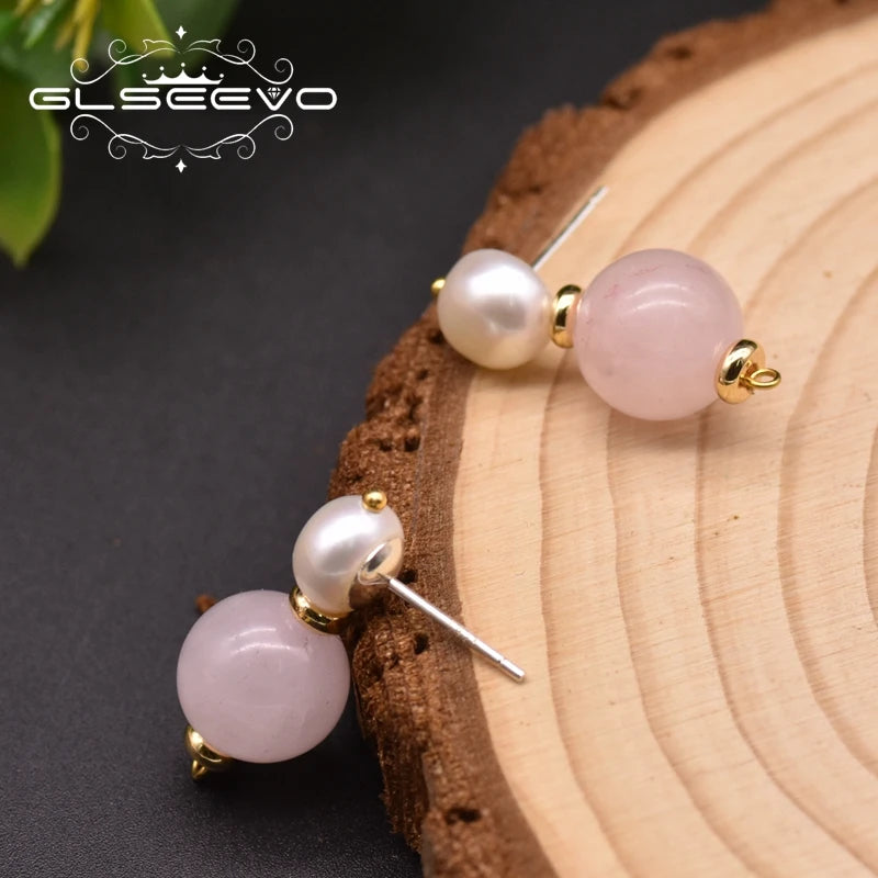 Natural Fresh Water Pearl Drop Earring for Women Wedding Crystal Minimalist  Earrings 2021 Bulk