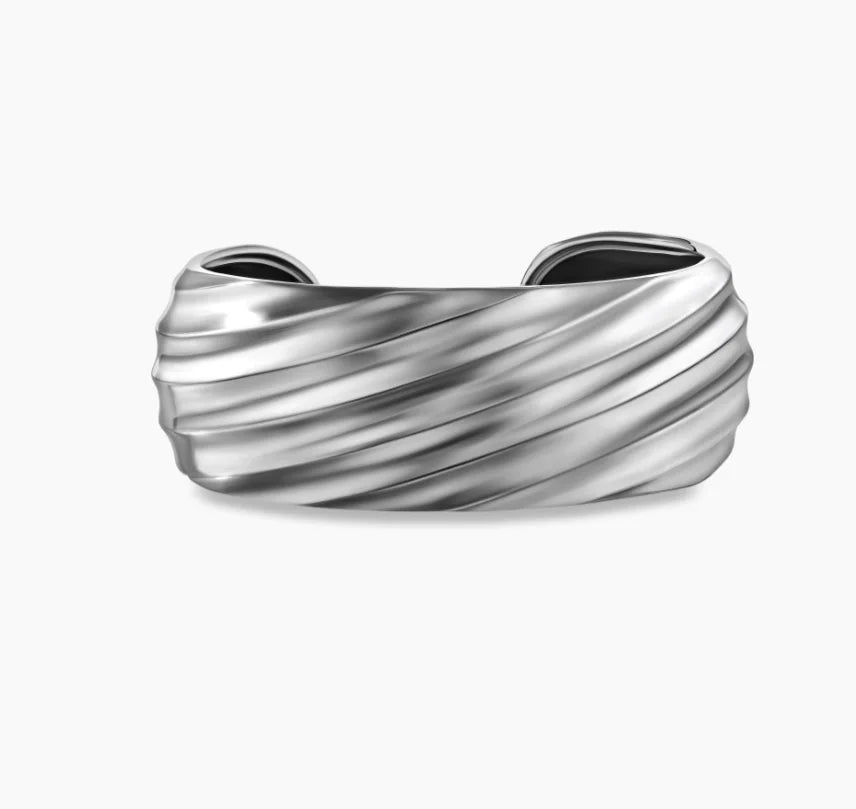 FASHIONISTA DY High-Quality 24mm Gold-Plated Bracelet, Unisex Silver-Plated Bracelet for Men and Women, Jewelry