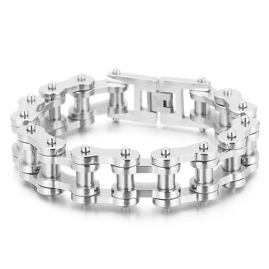 KALEN Hip-hop Stainless Steel Gold/Silver/Black/Colorful Bike Chain Bracelet