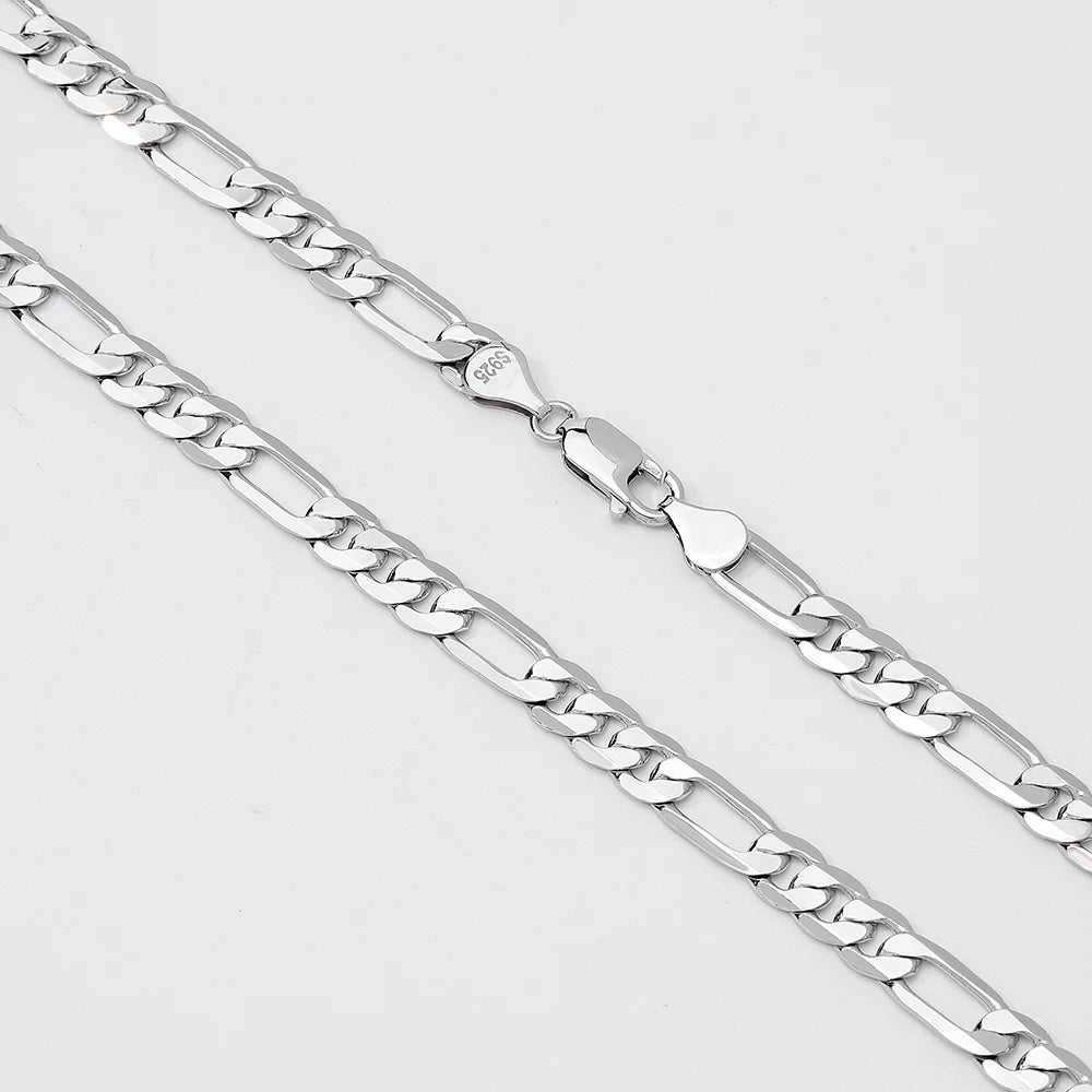 S&S Diamond-Cut Figaro Chain Necklace | 925 Sterling Silver | S&S