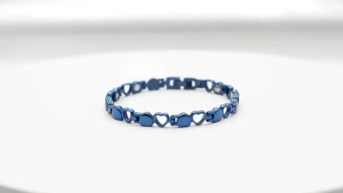 REBEL FASHIONISTA Stainless Steel Jewelry Titanium Steel Bracelet Hand Decoration love Magnet Health Bracelet