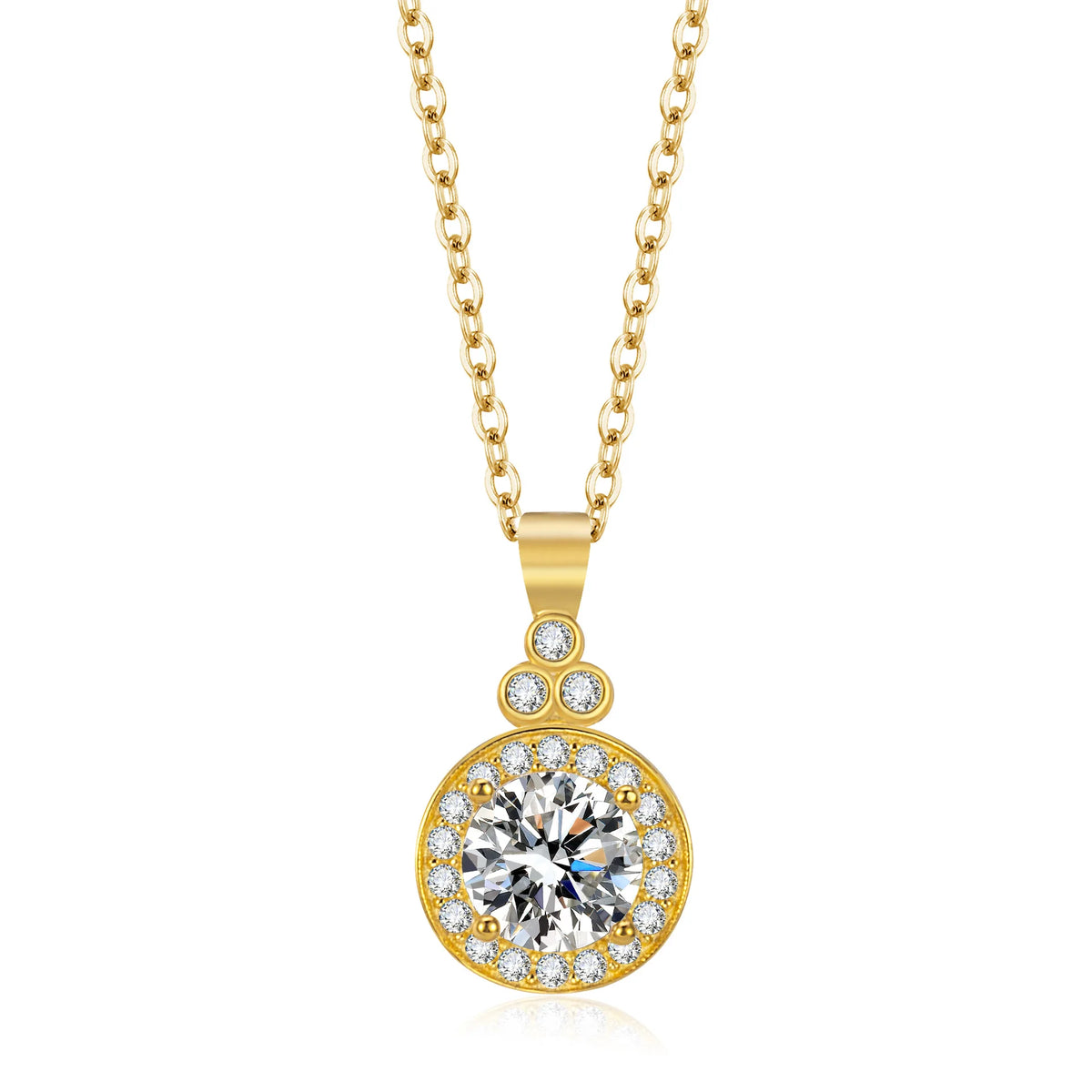 S&S 925 Sterling Silver Zircon Square Jewellery Set | Necklace, Bracelet & Ring | Platinum & Gold | S&S Collection