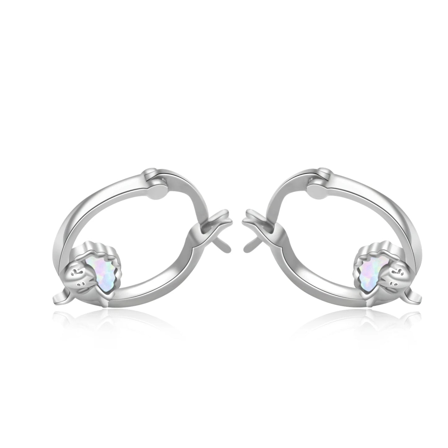 Aobao Women's Silver Plated Bohemian Geometric Stud Earrings