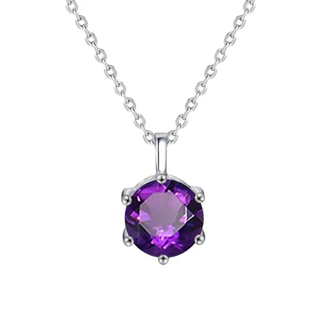 1pc Moissanite Necklace 1CT D Color Solitaire Pendant S925 Silver Chain Daily Elegant Jewelry Gift for Her