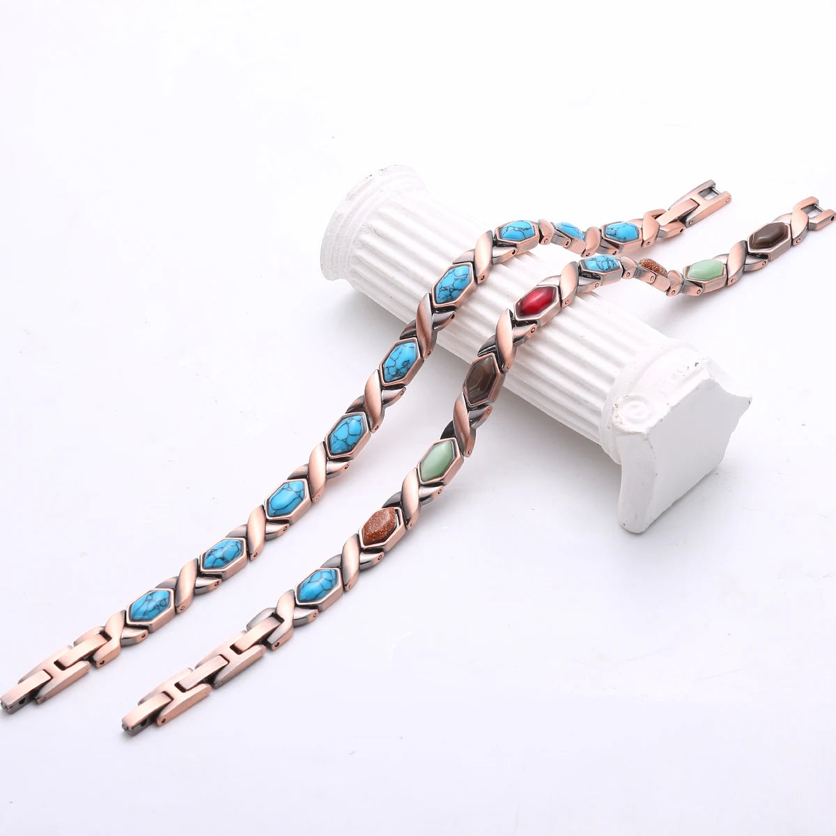 NewLife - Magnetic Turquoise Gemstone Pure Copper Bracelet