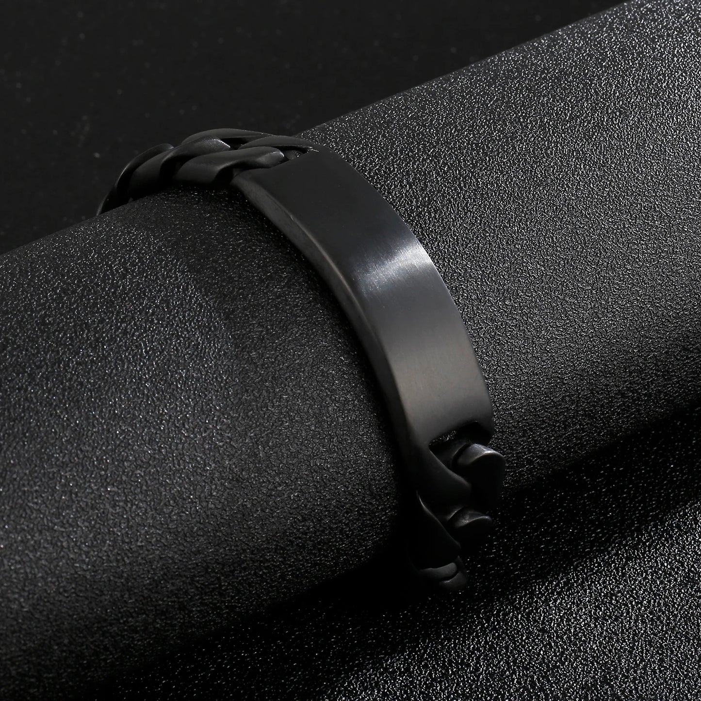 KALEN Personality Wide Meta Stainless Steel Bracelet Men