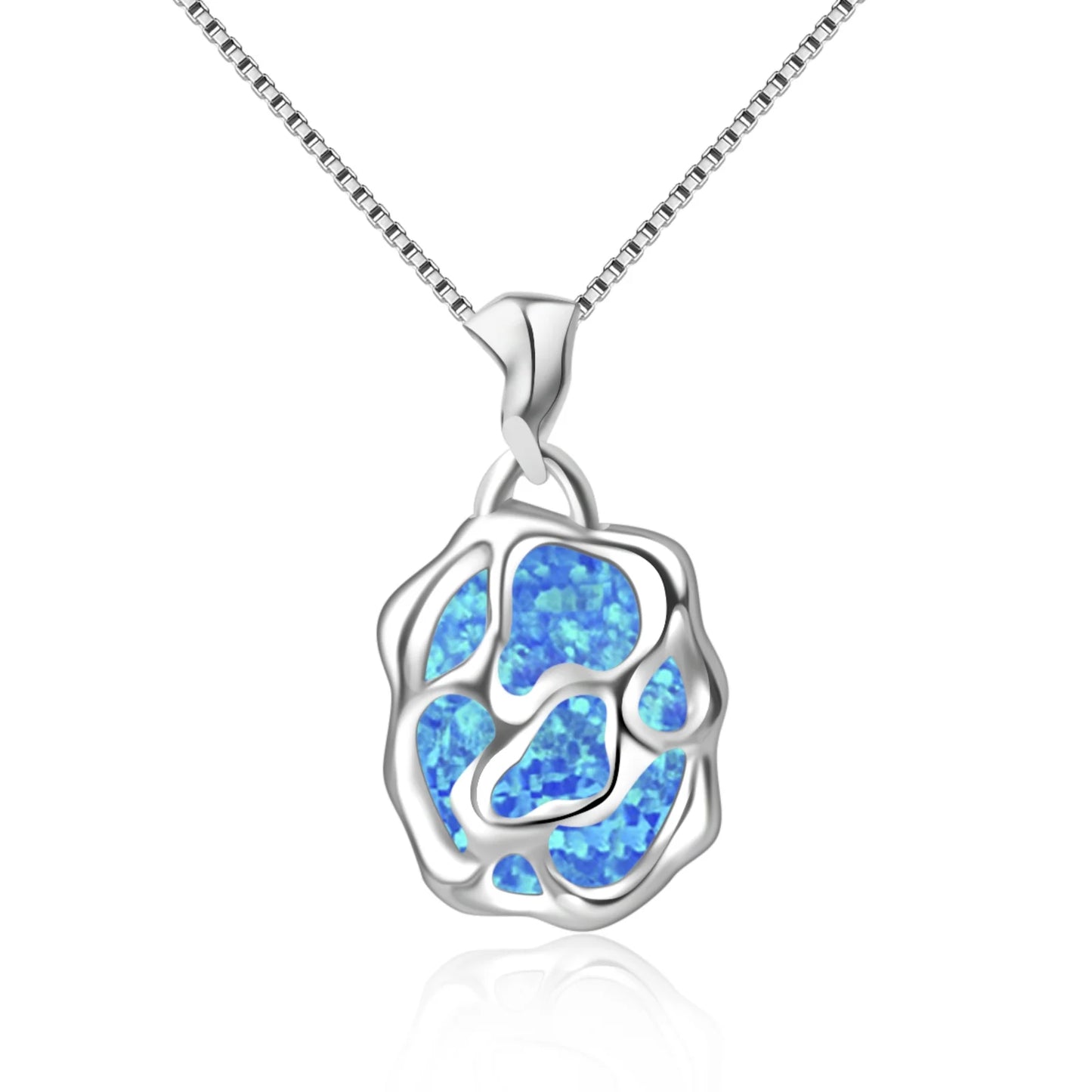 Geometric Religious Copper Alloy Silver Plated Lariat Necklace Aobao