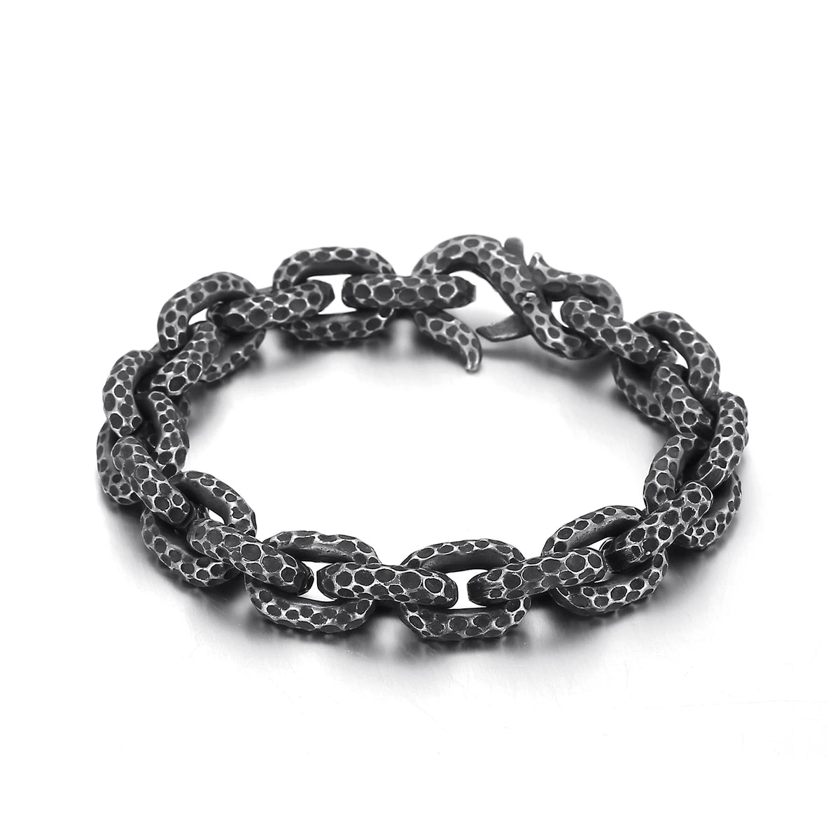 VIKING Punk Charm Bracelet – Stainless Steel Men's Bangle