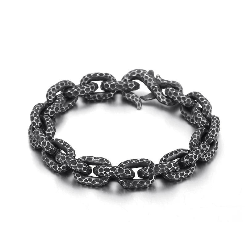 KALEN Personality Punk Bracelets Bangles Men Charm Stainless Steel Bracelet Jewelry