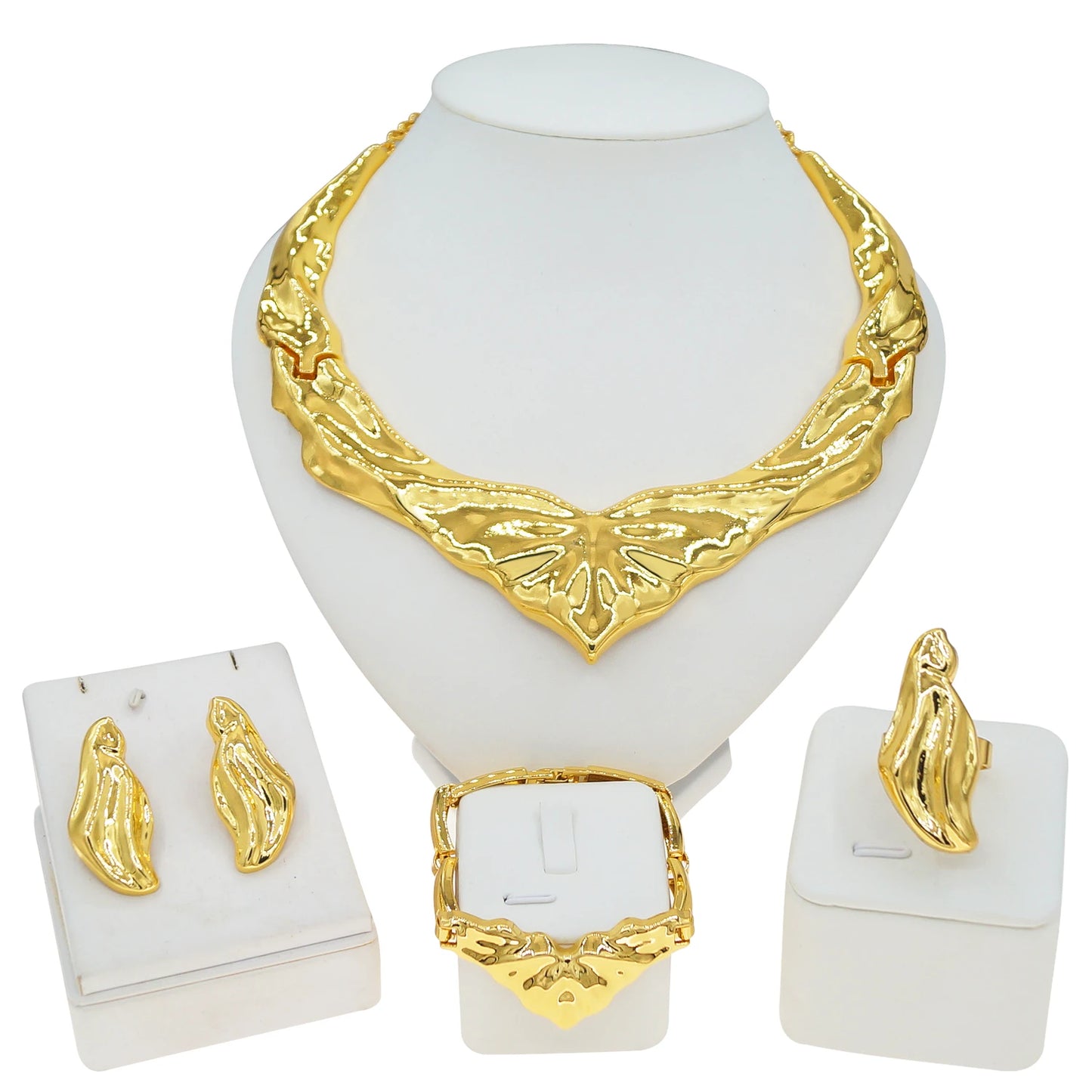 Zhuerrui Italiano Gold Designs Women Jewellery Set Party Fine Costume Jewelry Set Luxury Big Necklace Jewellery SetX0006830