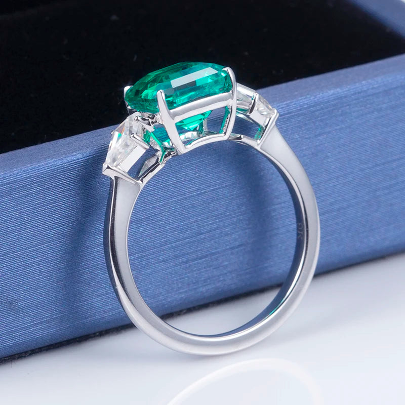 Messi Jewelry MS-620 9k 18k Gold Jewelry Create Emerald Engagement Ring