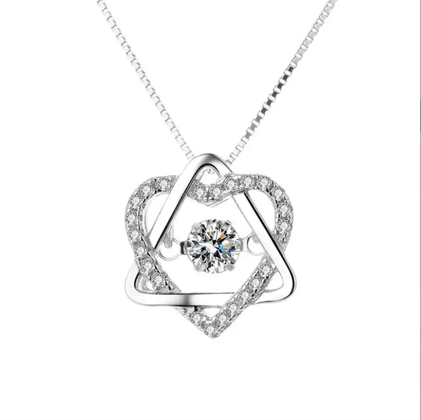 925 Sterling Silver Charm Pendant Necklace