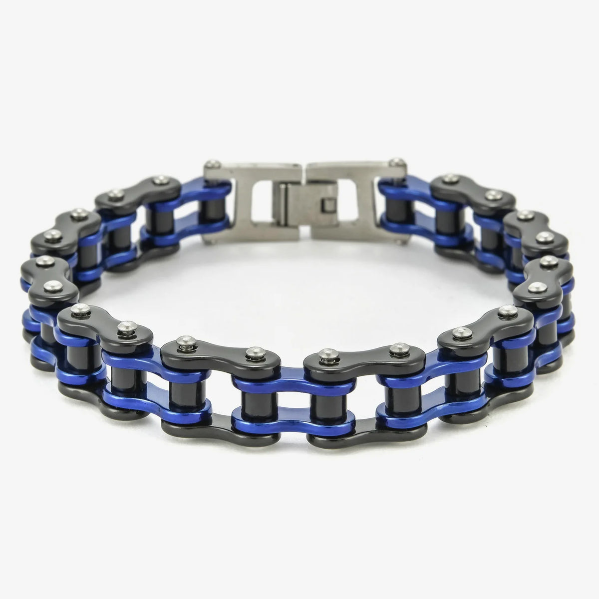 REBEL Stainless Steel Waterproof Anti Non Tarnish Personalized Hip Hop Fine Fashion Jewelry Punk Men's Biker Chain Bracelet