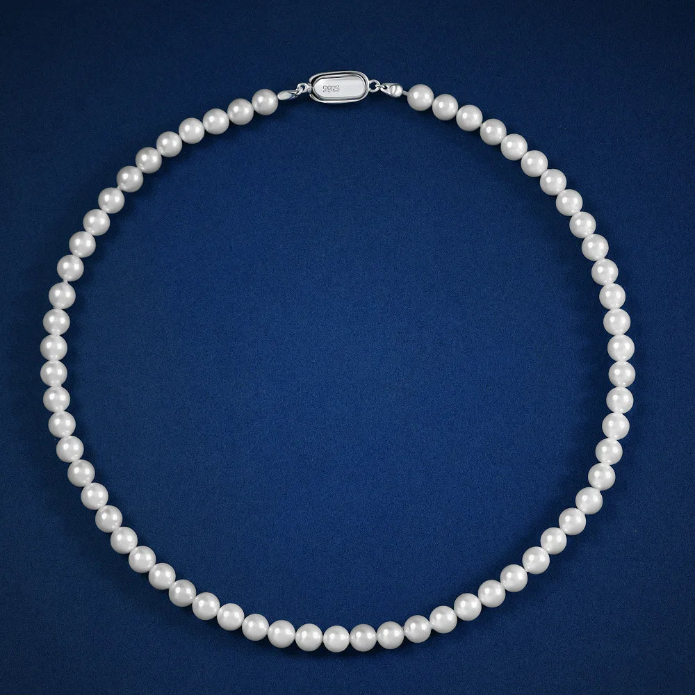 MUSHAN Jewelry Factory New 6mm Necklace Is Elegant Grand and Gentle It Is 40cm Bejeweled Necklace