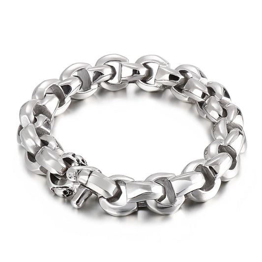 KALEN Jewelry Charm Stainless Steel Link Chain Ankle Bracelets Bangle Men