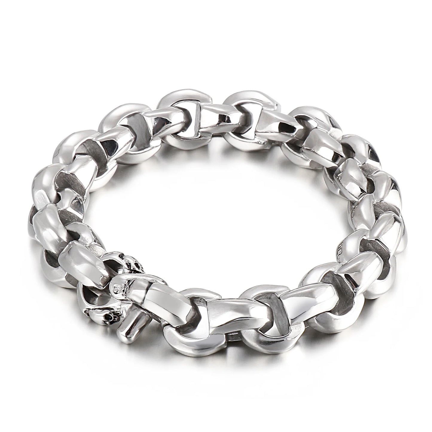 KALEN Jewelry Charm Stainless Steel Link Chain Ankle Bracelets Bangle Men