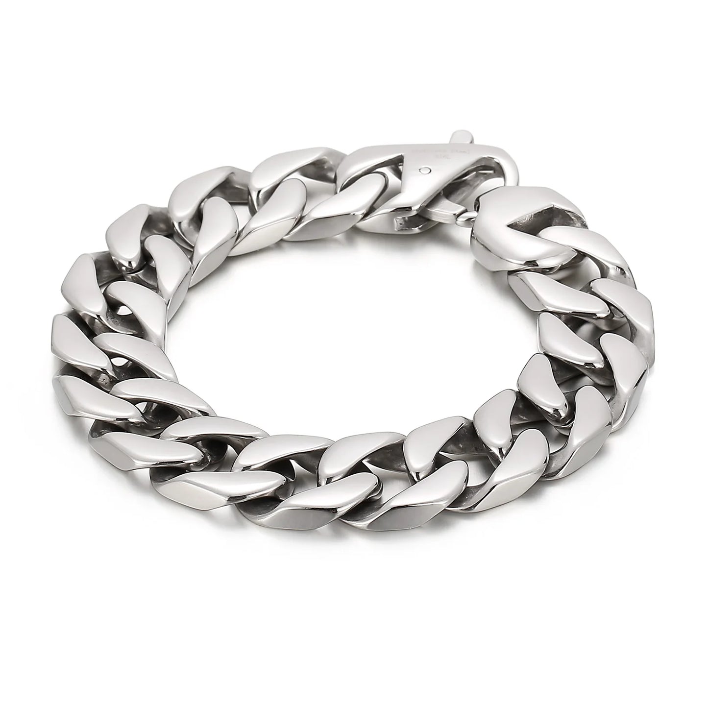 KALEN Fashion Personality 22cm Cuff Stainless Steel Men's Bracelet
