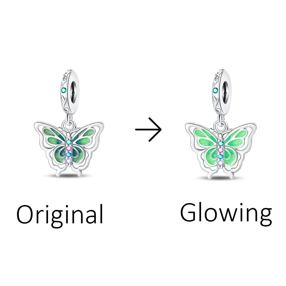 S&S Engraved Glow Pendant Charm | Silver Plated | S&S