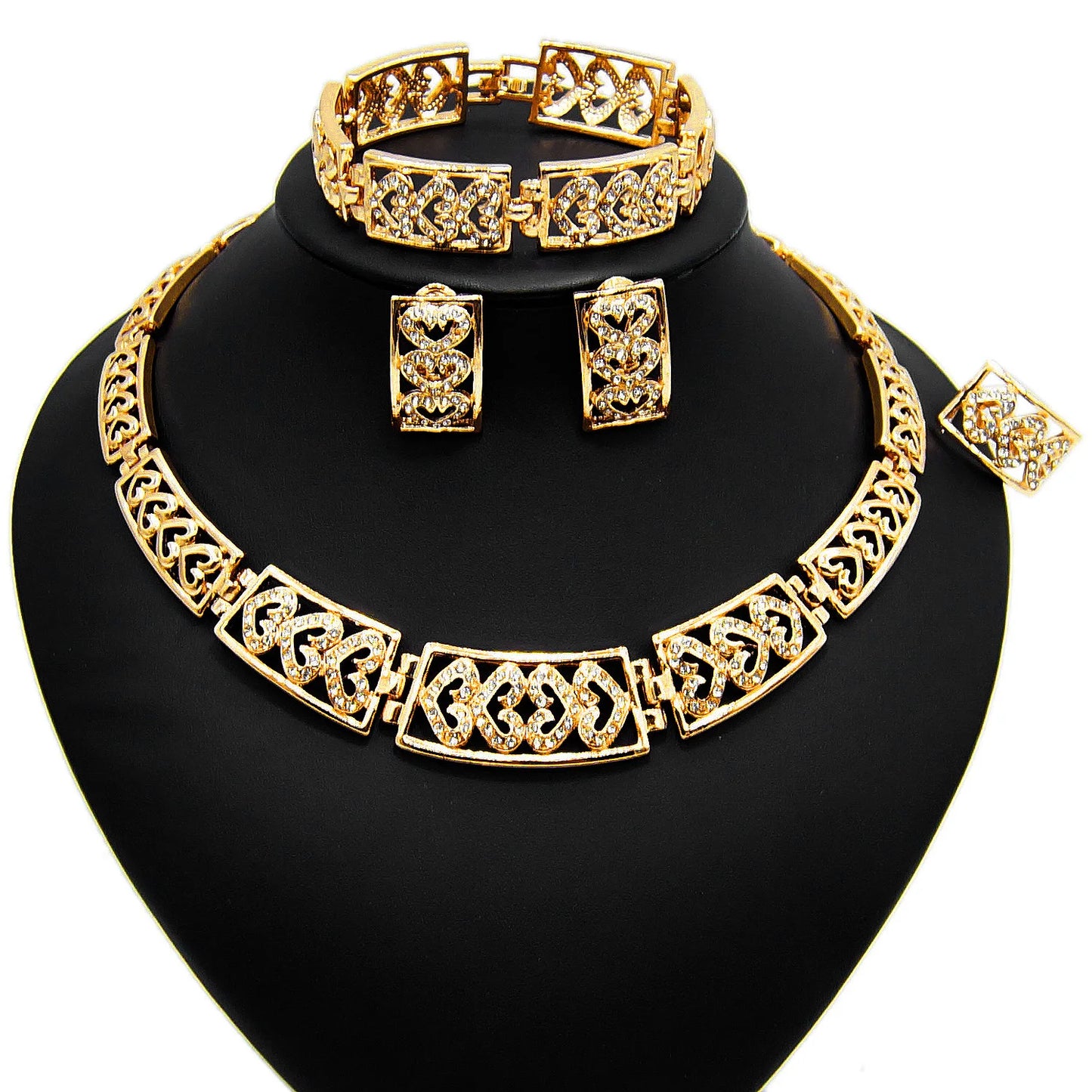 Zhuerrui Italy Brazil Gold Jewelry Set Fashion Vintage 24K High Quality Jewelry Sets Designer Wedding Party Jewelry HD20073214