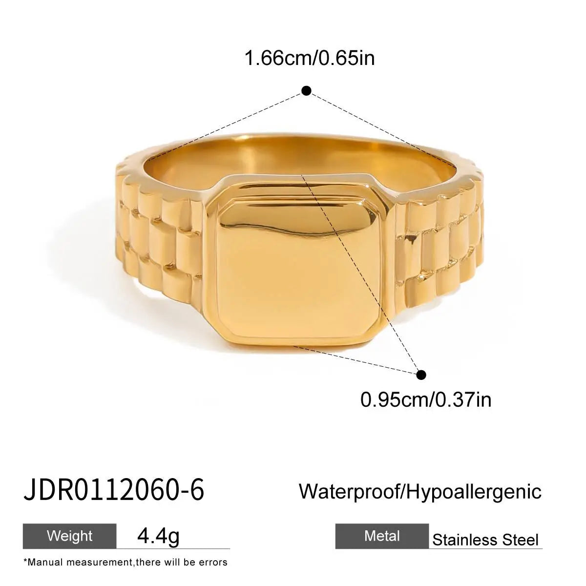 S&S Watch Strap Geometric Ring | Stainless Steel | S&S