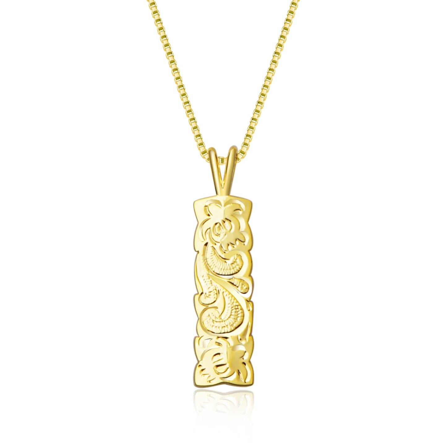 Boho TikTok Trendy Square Shape Pendant Necklace-Copper Sweater Chain Link Chain Wholesale Jewelry
