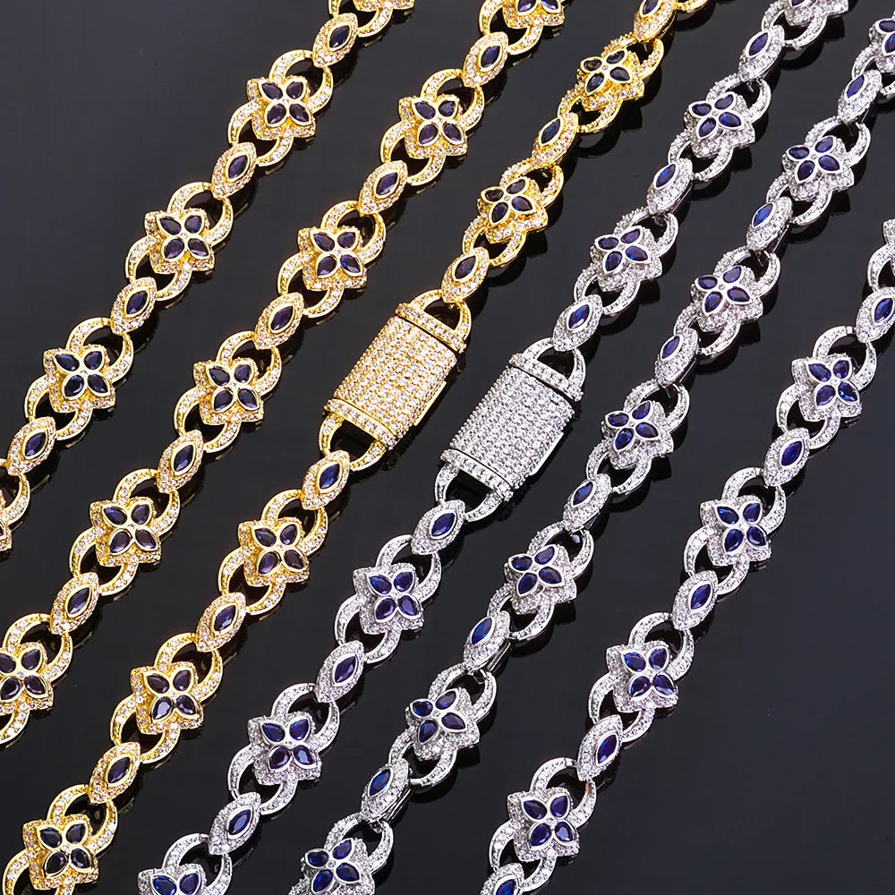 REBEL Atrium Frame Clover & Eye Cubic Zirconia Brass Bracelet