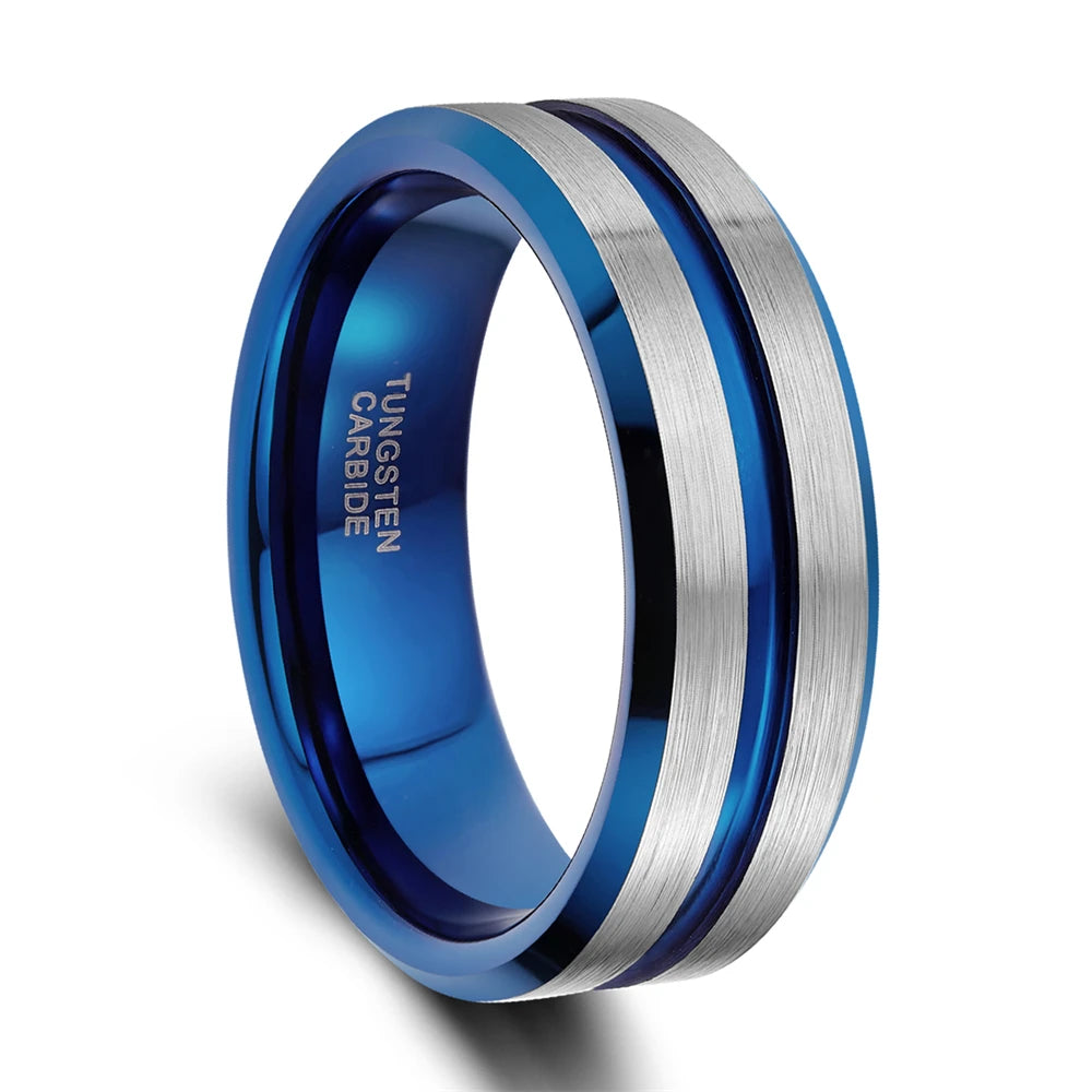 NEWLiFE REBEL Motive Turn 8mm Ring in Tungsten