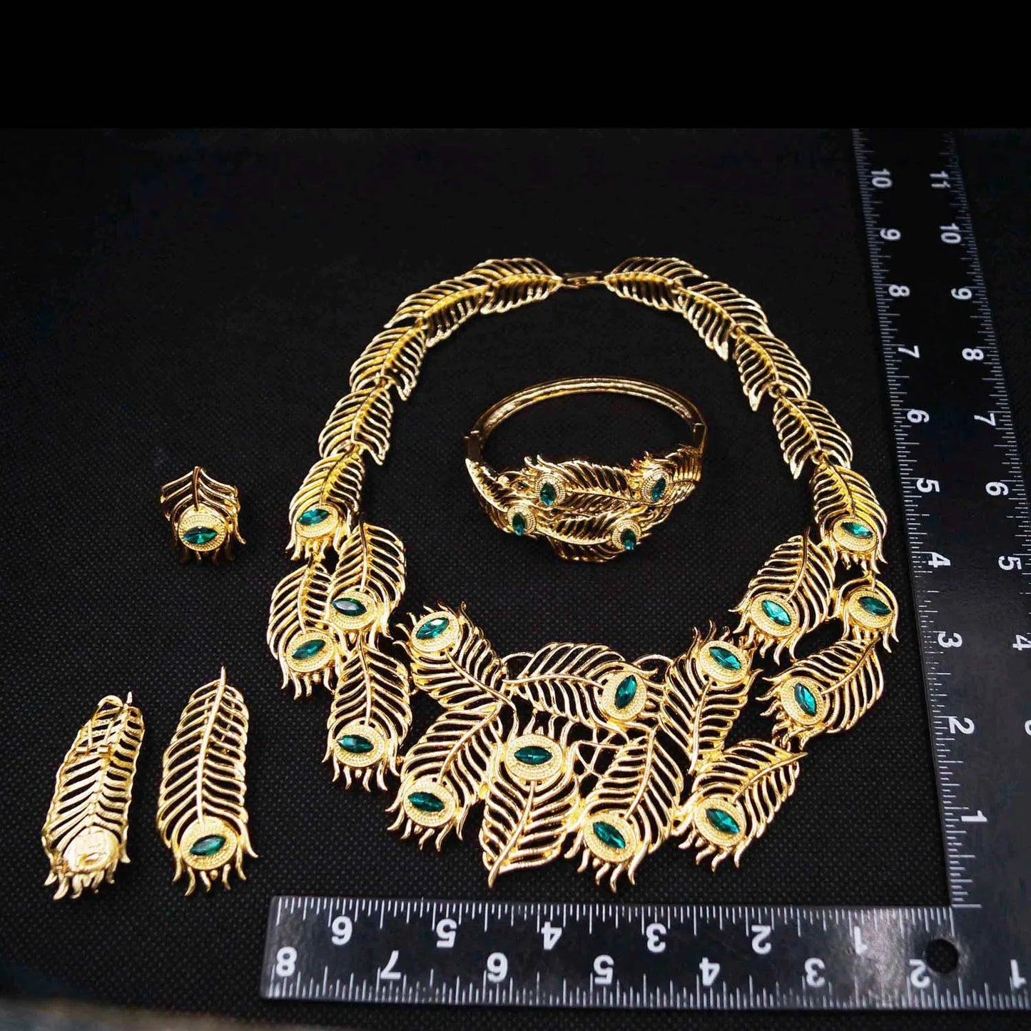 Zhuerrui Italian Gold Luxury Wedding Jewelry Sets Nigerian Bridal Woman Necklace Bracelet Earrings Ring 4pc Jewellery Set H00719