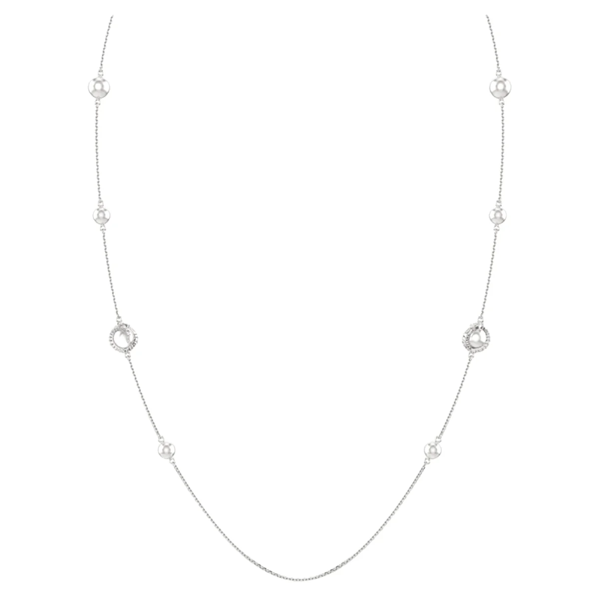 S&S Timeless Luxury Jewelry Necklace with Remarkable Texture and Brilliant Glow, Enhances Your Grace at All Formal Events.