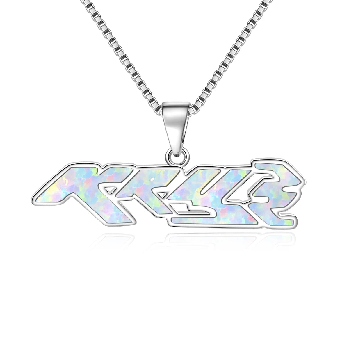 Party Wear Sporty Opal Pendant Necklace | Brass Copper Alloy | TikTok Instagram Popular Style