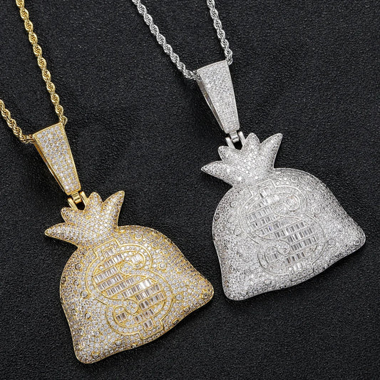 NEWLiFE BiG-BOSS Iced Out Moissanite Necklace in Brass for Men | Designer Hip-Hop Jewellery