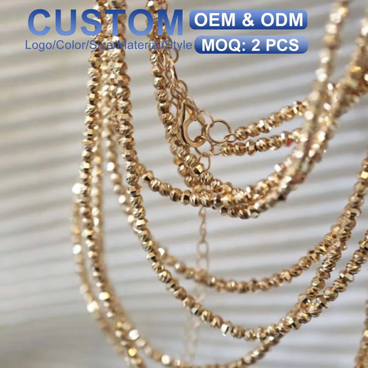 Gioiellieri Jewelry Manufacturer Prices Designer Luxury Women's Beads Femme 18K Gold Bracelet Chain