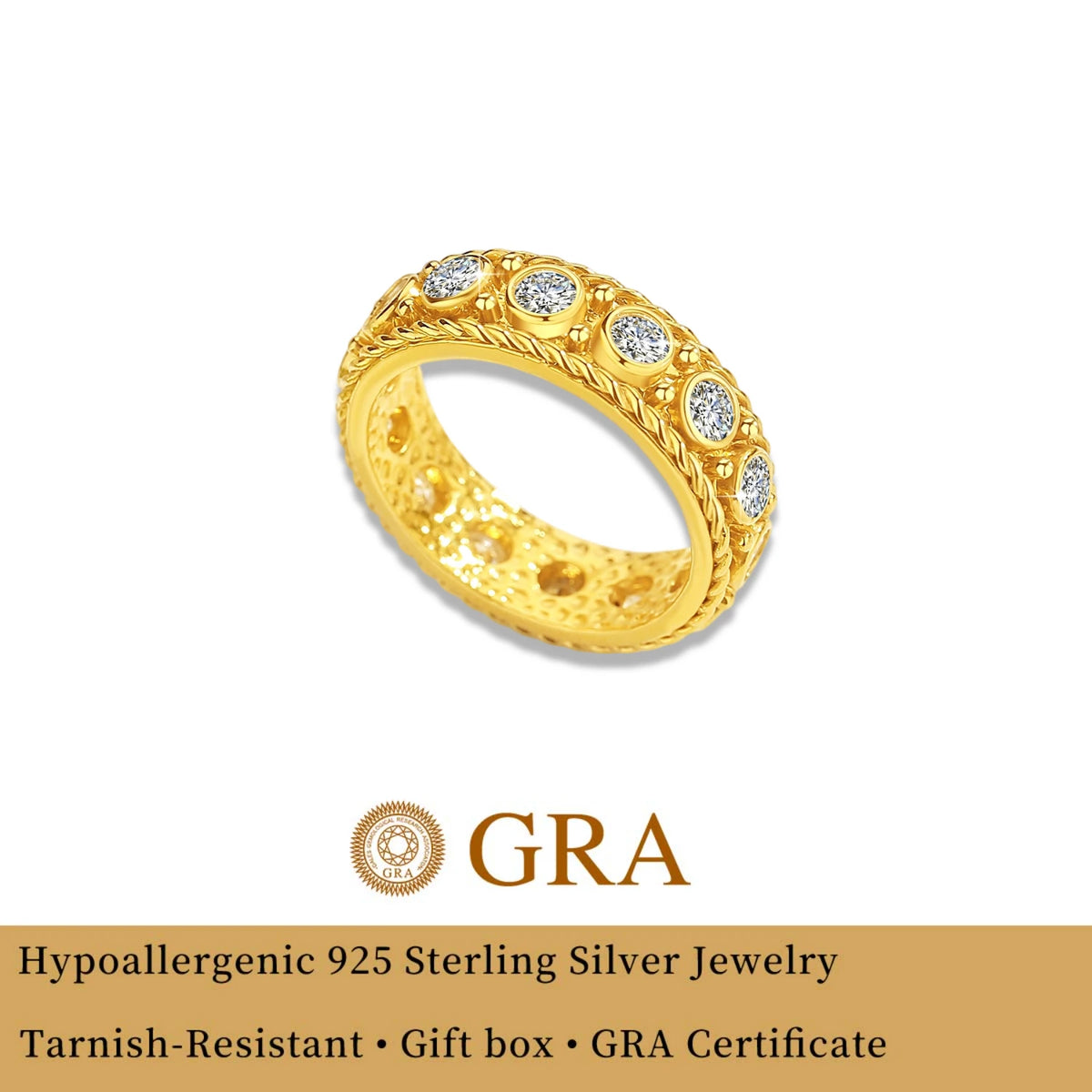 Gioiellieri Oro 14k Alta Calidad Engagement Promise Wedding Moissanite Ring for Couples High Quality Custom Gold Jewelry Personalised Gift