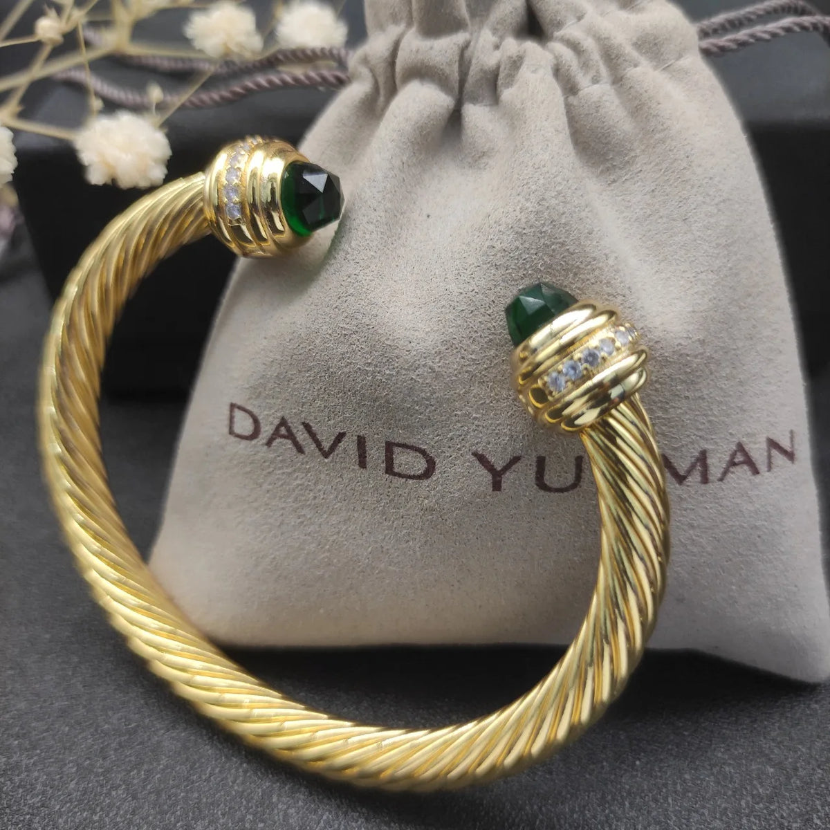FASHIONISTA DY High-Quality 7mm Gold-Plated Diamond-Set Fashion Bracelet, Unisex Silver-Plated Diamond-Set Bracelet, Jewelry