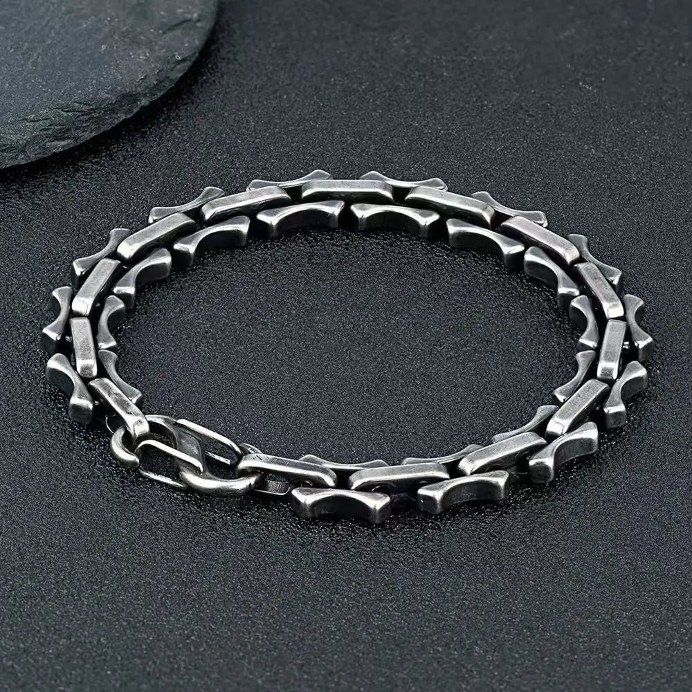 Black Color Cuban Link Bracelet for Men Stainless Steel Chunky Bracelets Exquisite Turkish Jewelry Wholesalers ALN25121184