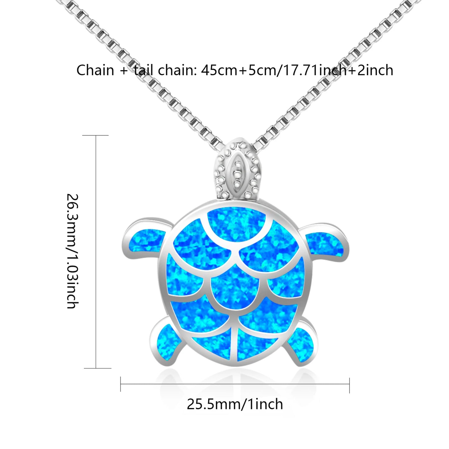 Elegant Sea Turtle Opal Necklace | Nature-Inspired Jewelry - Perfect Women's Gift Bulk Wholesale