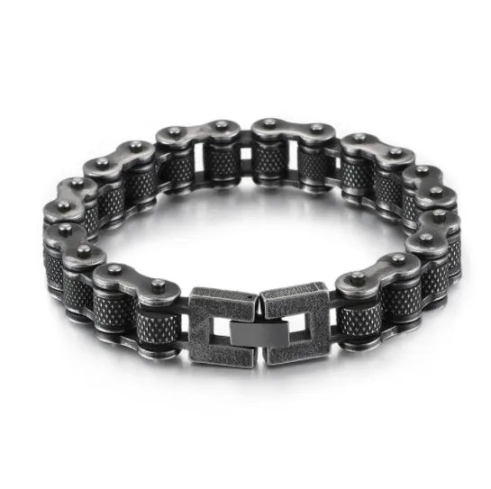 VIKING Antique Motorcycle Biker Chain Bracelet – Stainless Steel