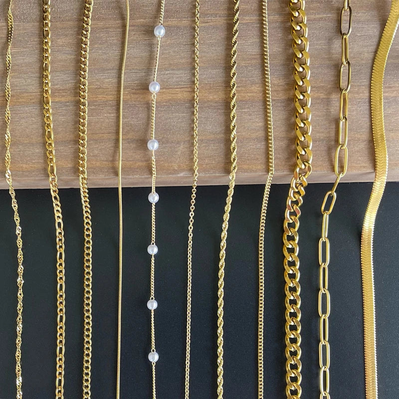 S&S 925 Sterling Silver Chain Necklace — Rope, Figaro, Cuban & Box | S&S Collection