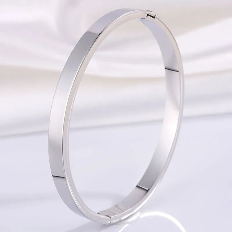 REBEL Stainless Inoxydable Stainless Steel 18K Gold Plated Roman Women Fashion Jewelry Bracelets Bangles