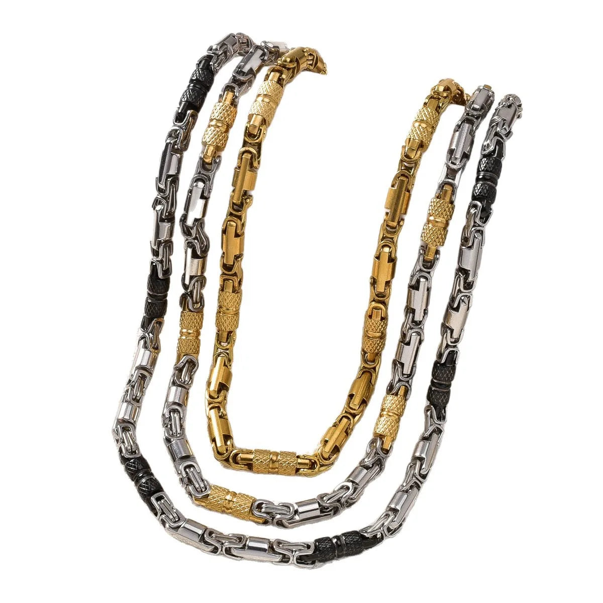 NEWLiFE REBEL Bold Rhythm Stainless Steel Necklace