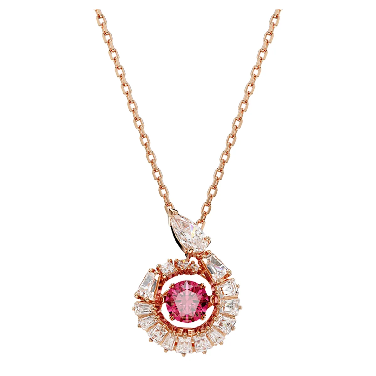 S&S Luxury Copper Zircon Vintage Chain Necklace with Stunning Gloss for Weddings Anniversaries & Parties